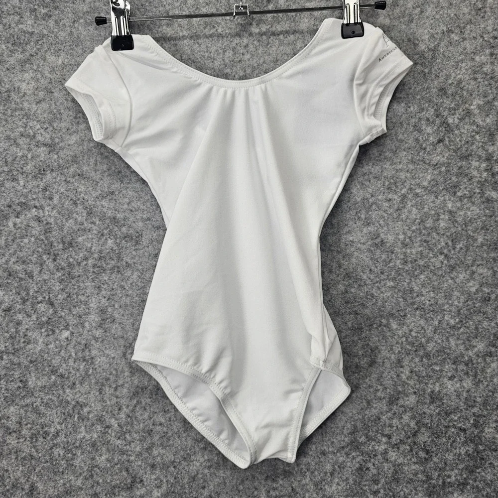 Dance Leotard Girls 4 Smal INT White American Ballet Theatre 1ST POSITION‎ UK